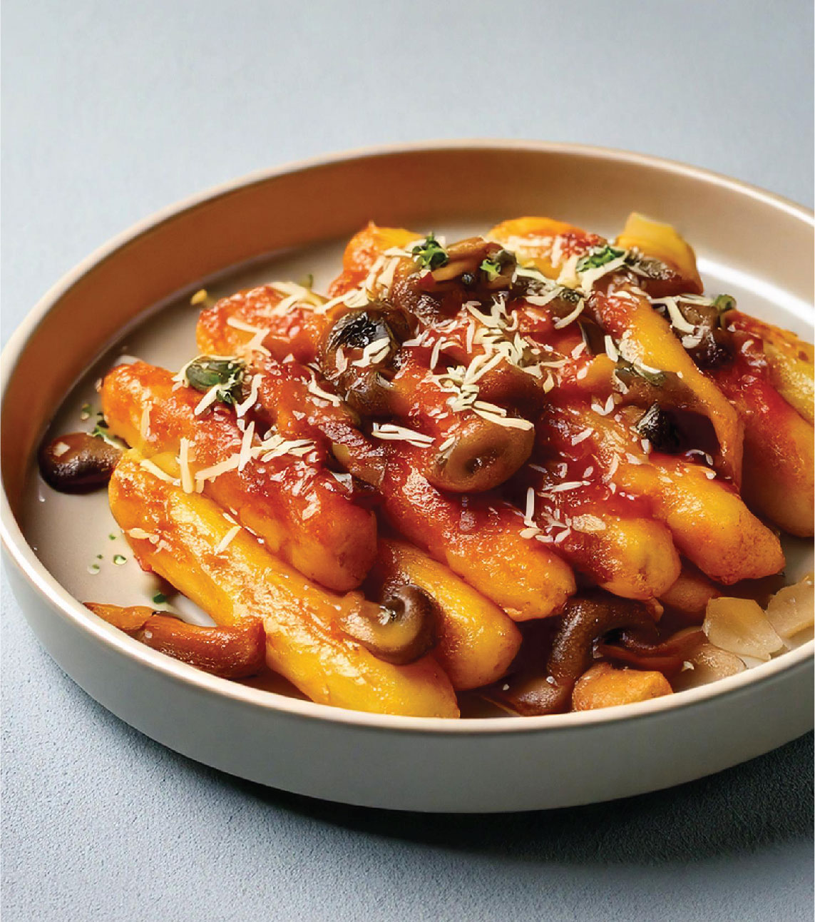 Good Seoul’s Cheesy Topokki with Soy Mushrooms Recipe