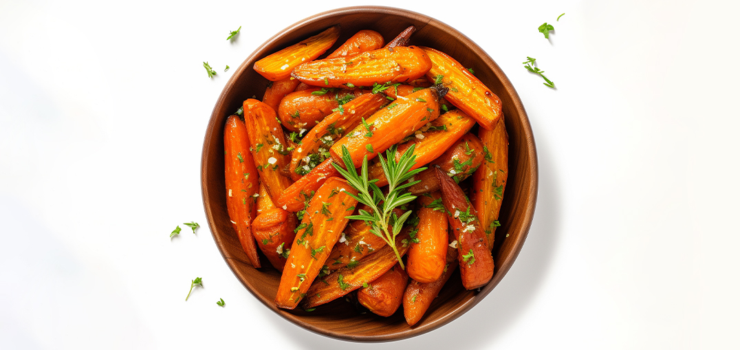 Honey Mustard Glazed Roasted Carrots